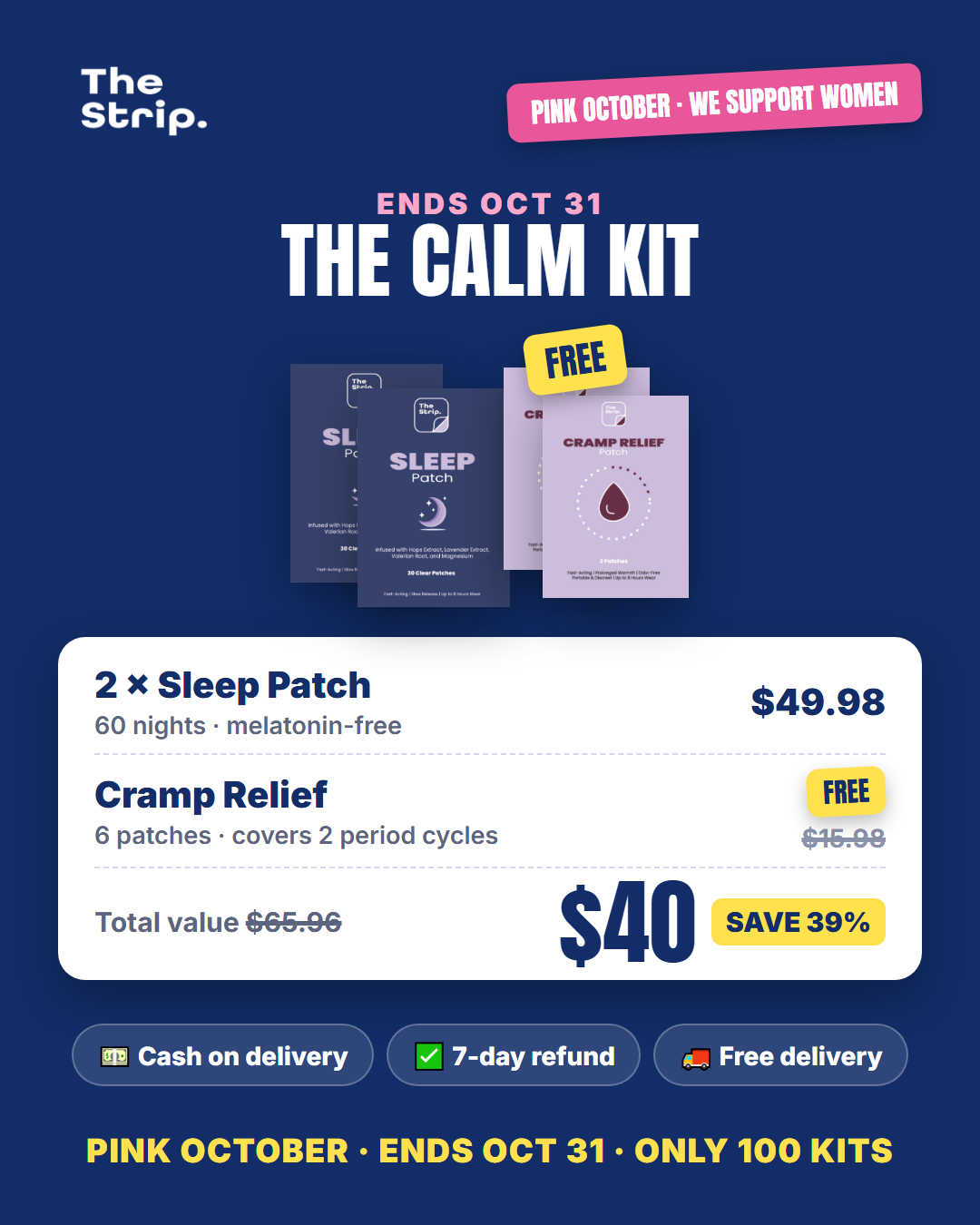The Calm Kit: 2 Sleep + FREE Cramp Relief