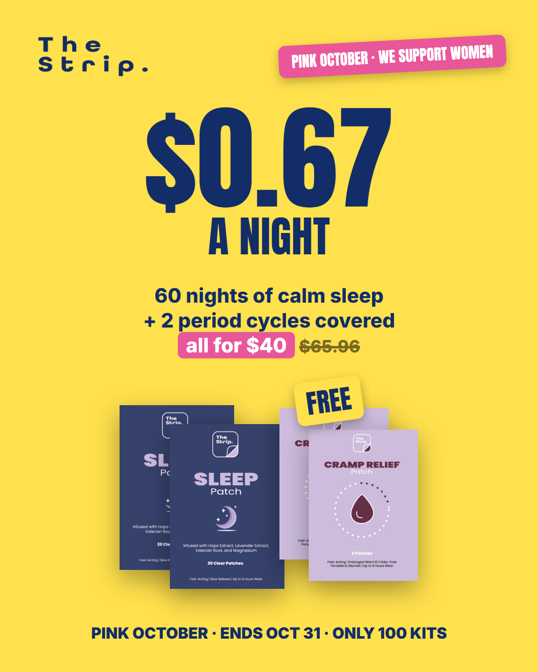 The Calm Kit: 2 Sleep + FREE Cramp Relief